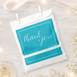 Bright Rich Sky Blue Vielen Dank für Ihre Unterstü Geschenktütchen