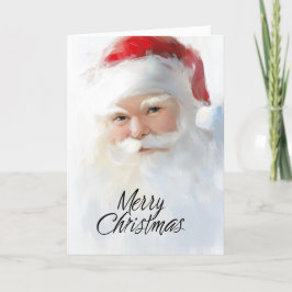 Bright Santa Christmas Karte