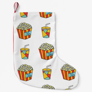 Bright seamless pattern with food for watching mov kleiner weihnachtsstrumpf
