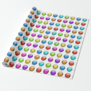 Bright Shiny 3D Balls Wrapping Paper Geschenkboxen Geschenkpapier