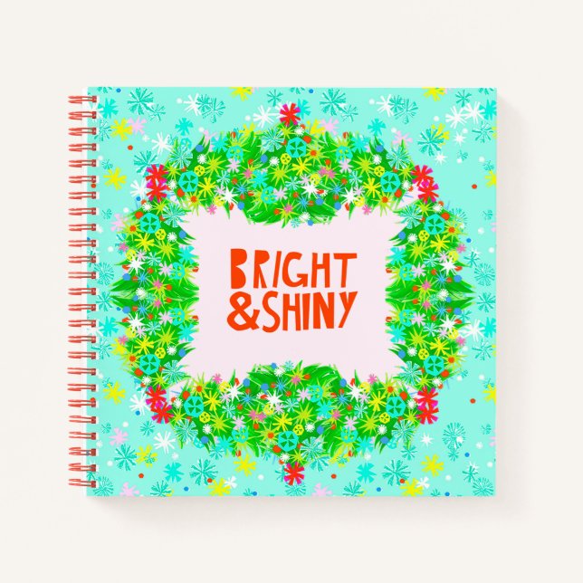 Bright & Shiny Wreath Notizbuch (Vorderseite)