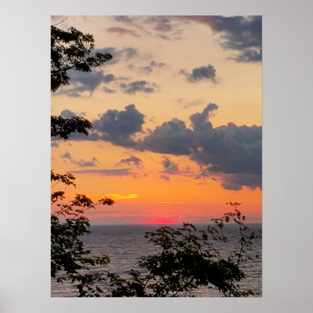 Bright Sky Sunset Poster (Vorne)