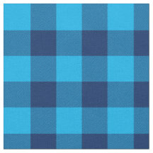 Bright Sky und Navy Blue Gingham Kariert