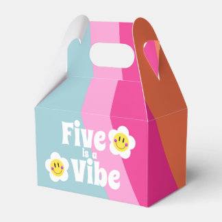 Bright Smiley Five ist eine Vibe Favor Box Geschenkschachtel