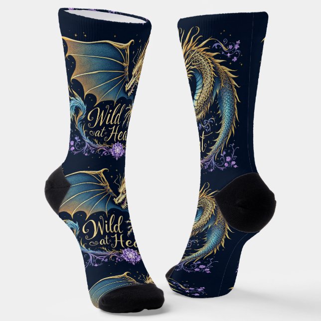 Bright Socks Dragon Wild At Heart 0044081 Socken (Gewinkelt)