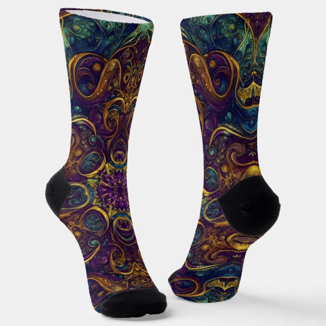 Bright Socks Elaborate Seamless Patterns 0039298 Socken (Gewinkelt)