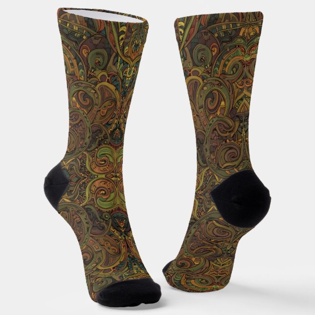 Bright Socks Elaborate Seamless Patterns 0039325 Socken (Gewinkelt)