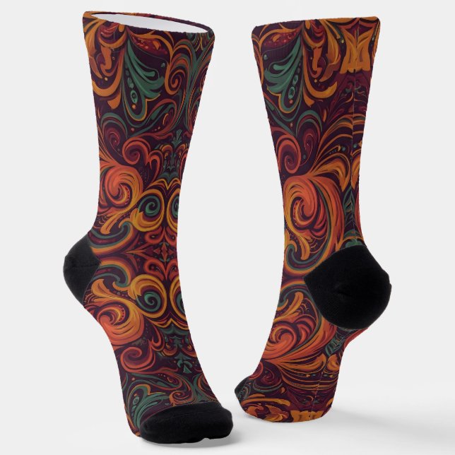 Bright Socks Elaborate Seamless Patterns 0039327 Socken (Gewinkelt)