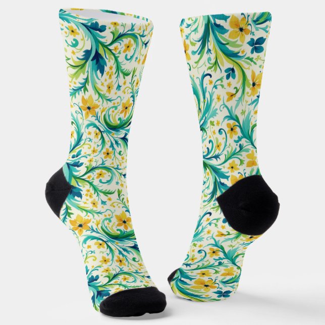 Bright Socks Elaborate Seamless Patterns 0039348 Socken (Gewinkelt)