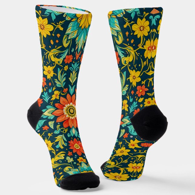 Bright Socks Elaborate Seamless Patterns 0039352 Socken (Gewinkelt)