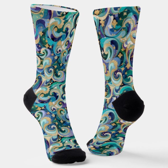 Bright Socks Elaborate Seamless Patterns 0039368 Socken (Gewinkelt)