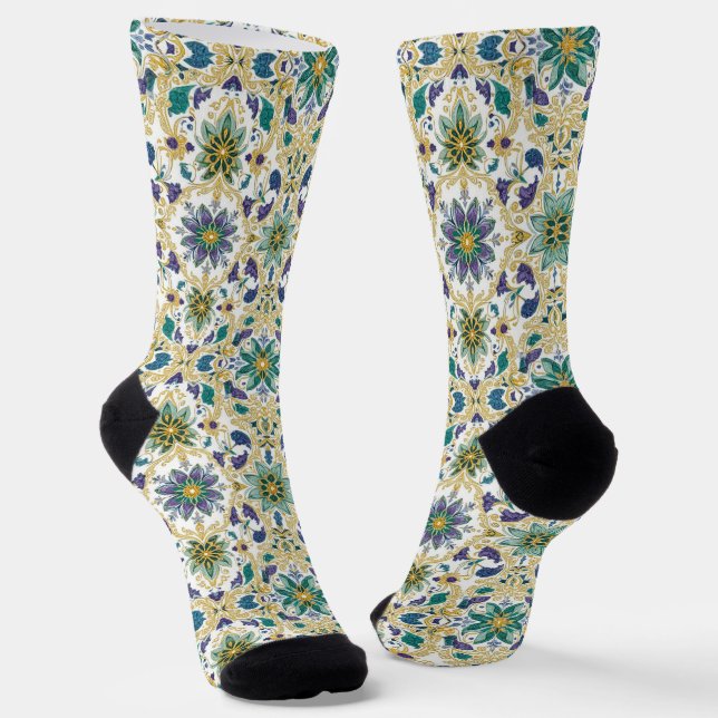 Bright Socks Elaborate Seamless Patterns 0039373 Socken (Gewinkelt)
