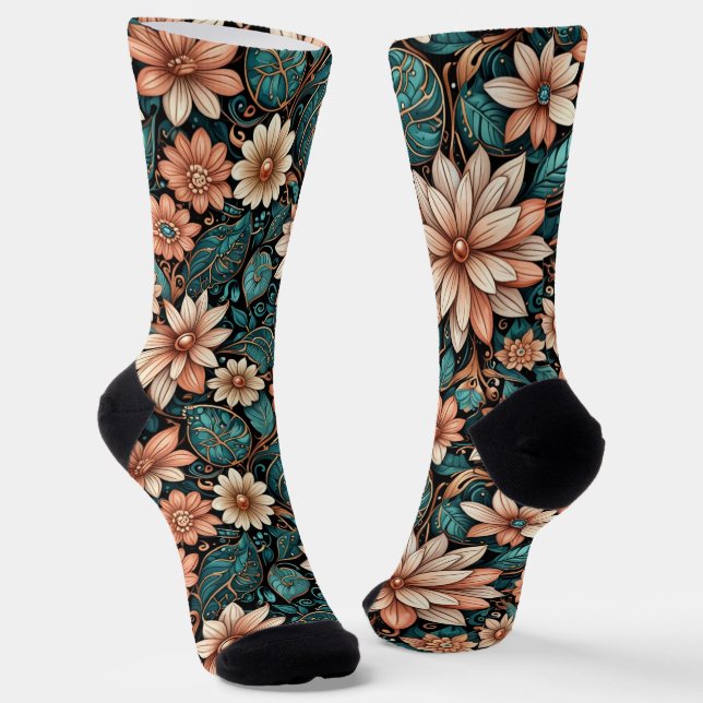 Bright Socks Elaborate Seamless Patterns 0039395 Socken (Gewinkelt)