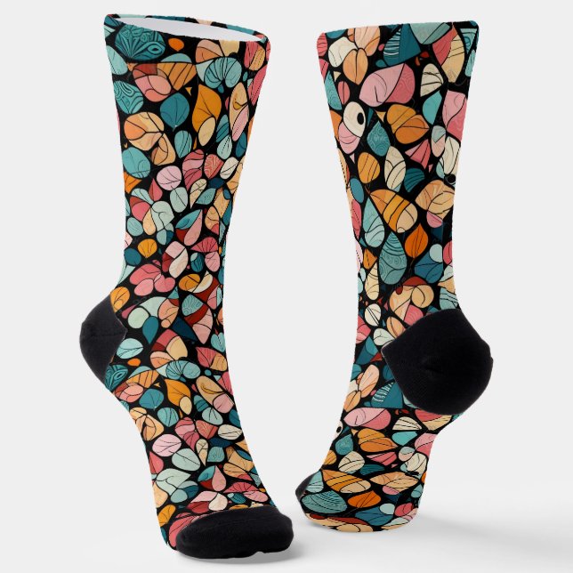 Bright Socks Elaborate Seamless Patterns 0039396 Socken (Gewinkelt)