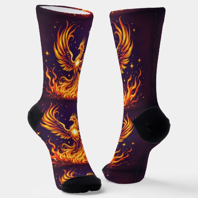 Bright Socks Fire Bird Flames 0044017 Socken (Gewinkelt)