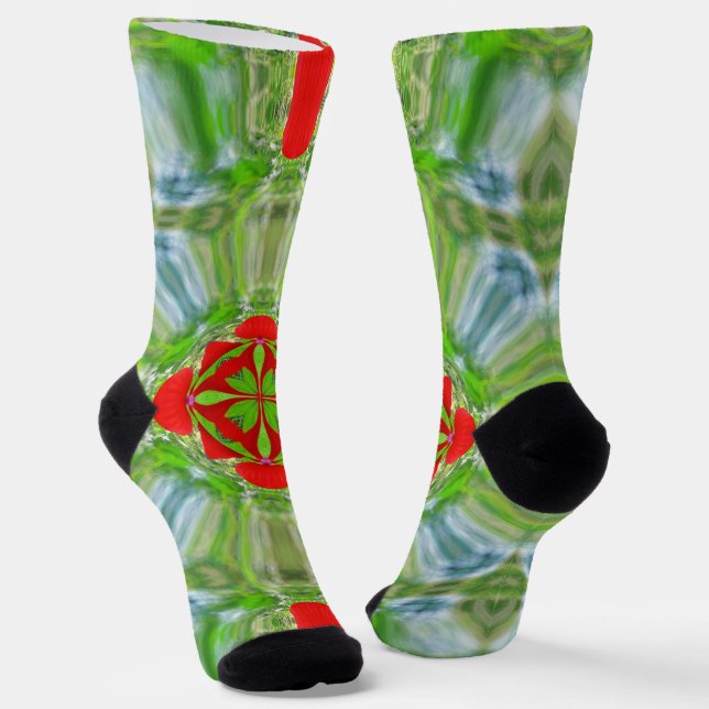 Bright Socks Fractal Seamless Patterns 0042002 Socken (Gewinkelt)