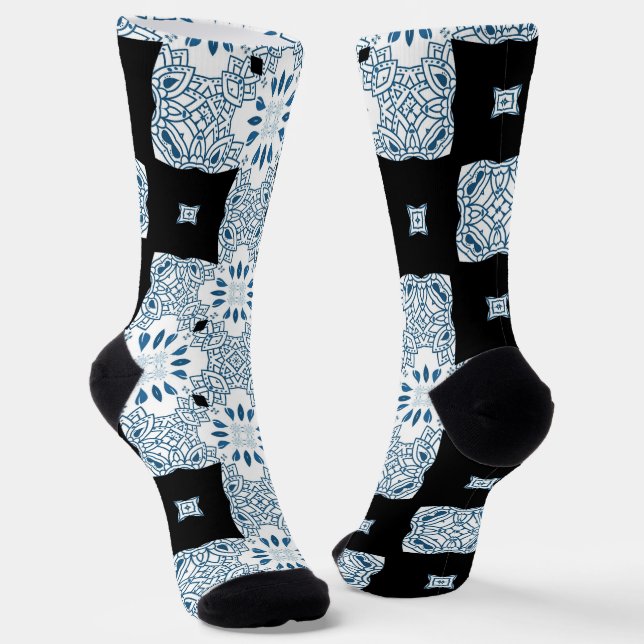 Bright Socks Fractal Seamless Patterns 0042008 Socken (Gewinkelt)