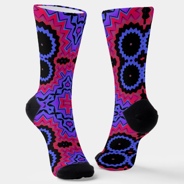Bright Socks Fractal Seamless Patterns 0042050 Socken (Gewinkelt)