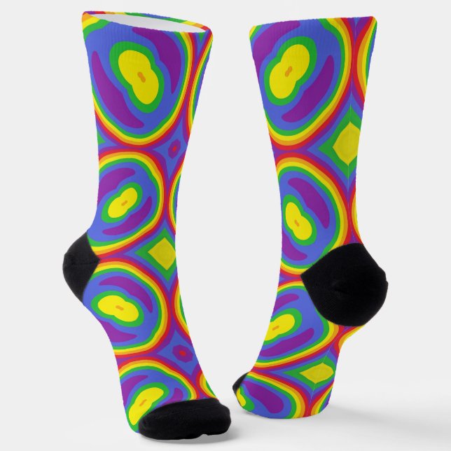 Bright Socks Fractal Seamless Patterns 0042066 Socken (Gewinkelt)