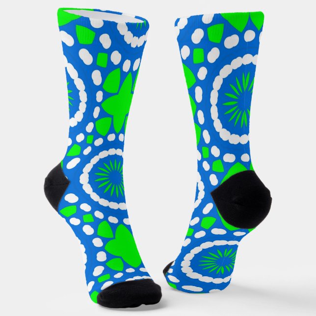 Bright Socks Fractal Seamless Patterns 0042082 Socken (Gewinkelt)