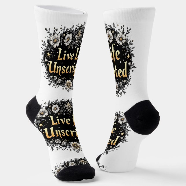 Bright Socks Live Life Unscripted 0044016 Socken (Gewinkelt)