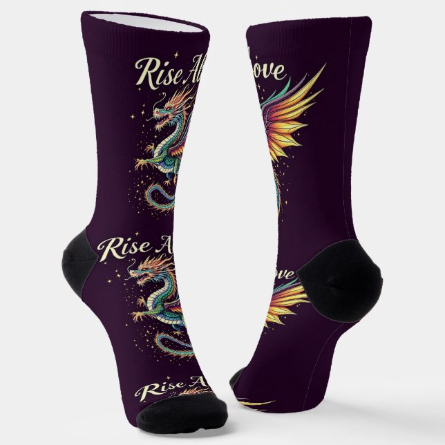 Bright Socks Motivational Art 0043974 Socken (Gewinkelt)