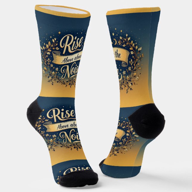 Bright Socks Motivational Art 0043978 Socken (Gewinkelt)
