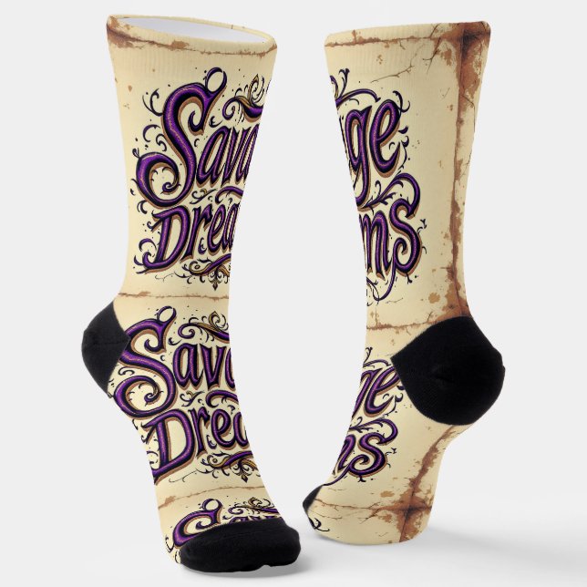 Bright Socks Motivational Art 0043985 Socken (Gewinkelt)