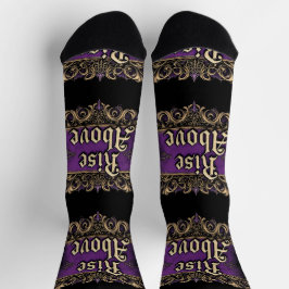 Bright Socks Motivational Art Rise Above 0044008 Socken
