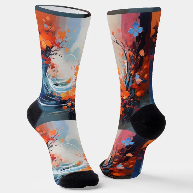 Bright Socks Picture Art 0038492 Socken (Gewinkelt)