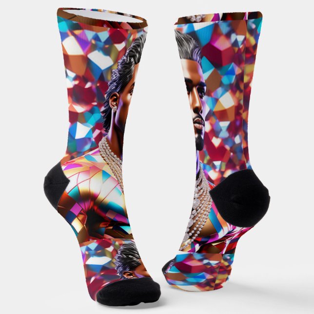 Bright Socks Picture Art 0038499 Socken (Gewinkelt)