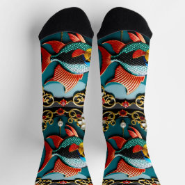 Bright Socks Picture Art 0038514 Socken
