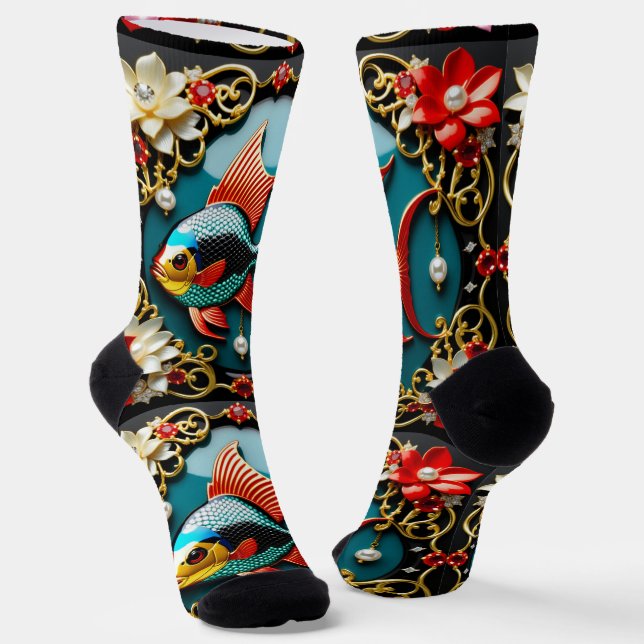 Bright Socks Picture Art 0038514 Socken (Gewinkelt)