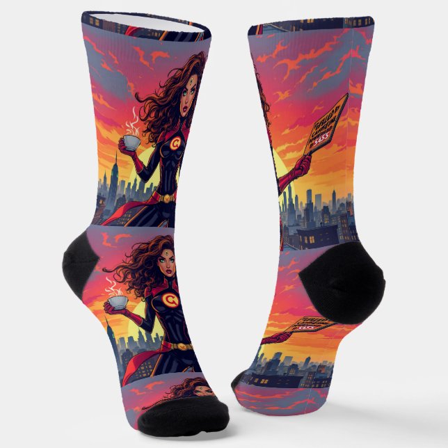 Bright Socks RANDOPIX Caffeine and Sass 0039518 Socken (Gewinkelt)