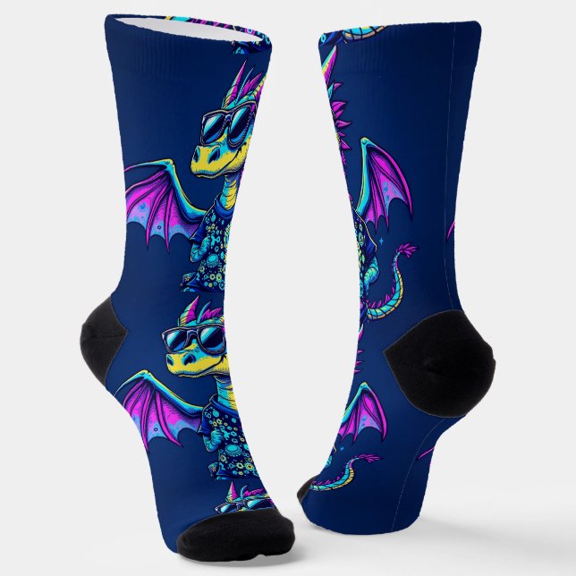 Bright Socks RANDOPIX Cool Dragon Mechanic 0039524 Socken (Gewinkelt)
