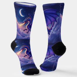 Bright Socks RANDOPIX Mond Drache 0039525 Socken