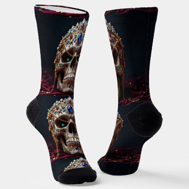 Bright Socks Skull Bilder 0037650 Socken (Gewinkelt)