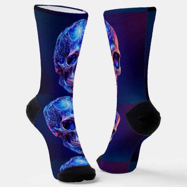Bright Socks Skull Pics 0037640 Socken (Gewinkelt)