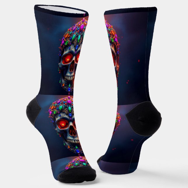 Bright Socks Skull Pics 0037646 Socken (Gewinkelt)