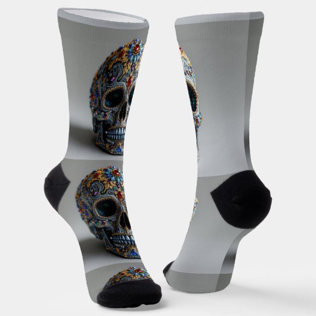 Bright Socks Skull Pics 0037655 Socken (Gewinkelt)