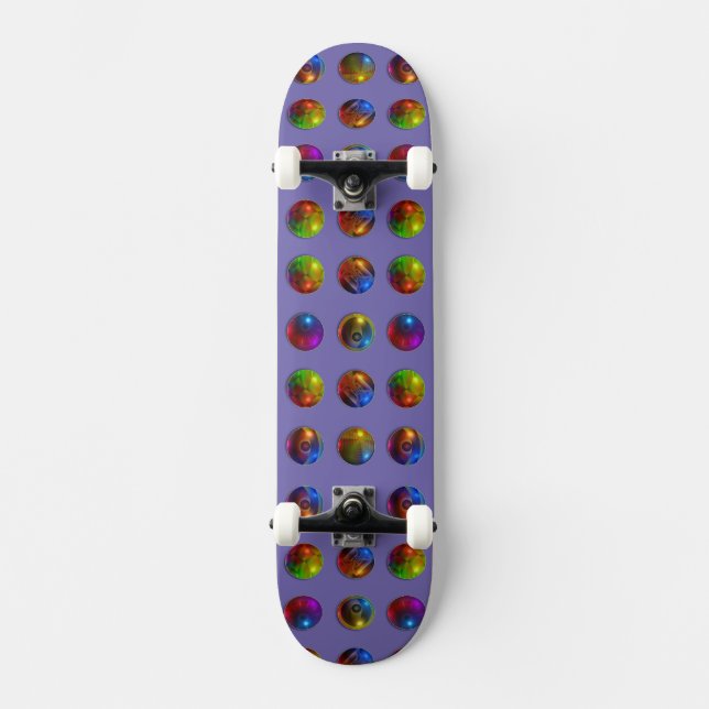 Bright Spheres Skateboard (Vorderseite)