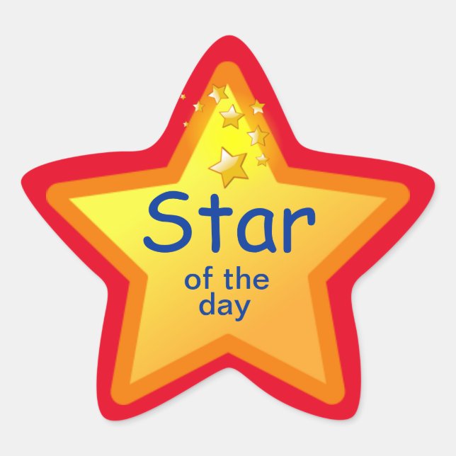 Bright Star of the Day Stickers pour les étudiants (Devant)
