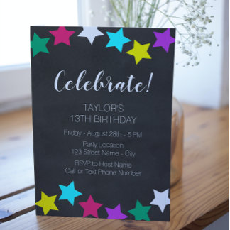 Bright Stars Einladung zum Geburtstag