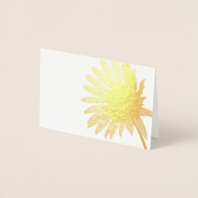 Bright Sunflower Folienkarte (Vorderseite)
