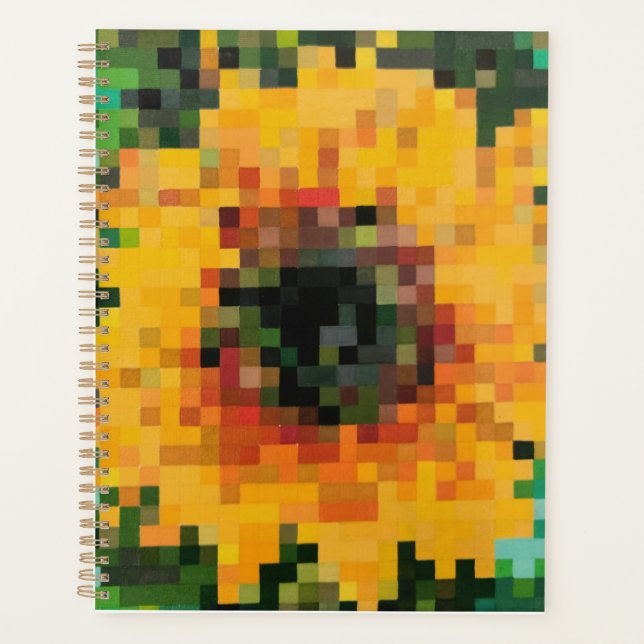 Bright sunflower planner planer (Vorderseite)