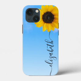 Bright Sunflower Sky Script Steam Name Phone Case