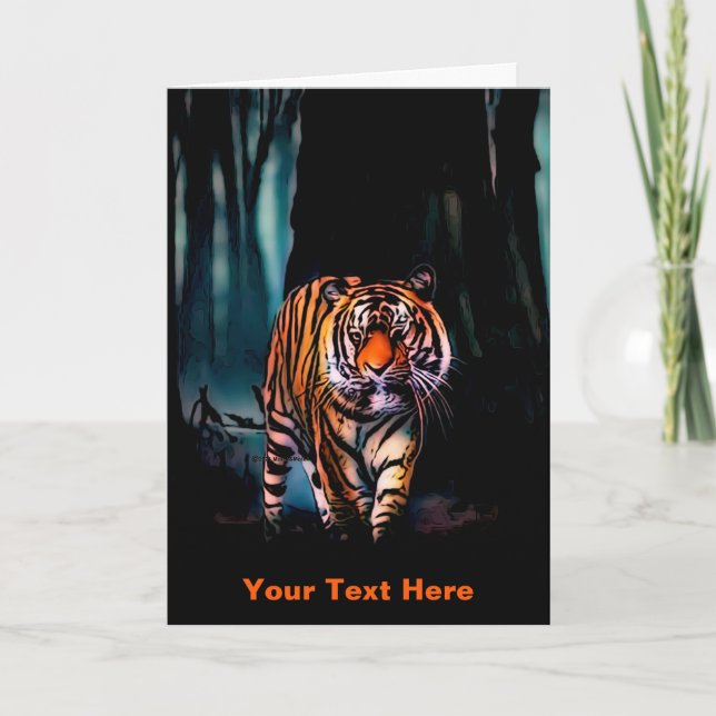 Bright Tiger Dark Forest Karte (Vorderseite)