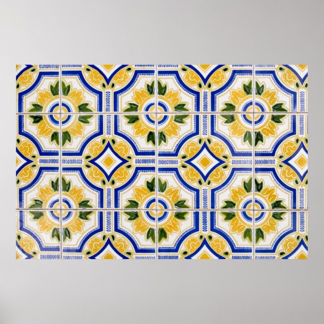 Bright til pattern, Portugal Poster (Vorne)
