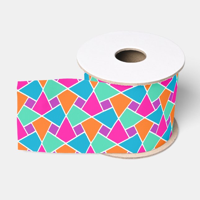 Bright Traditional Islamic Pattern 3 Zoll Ribbon Ripsband (Spule)