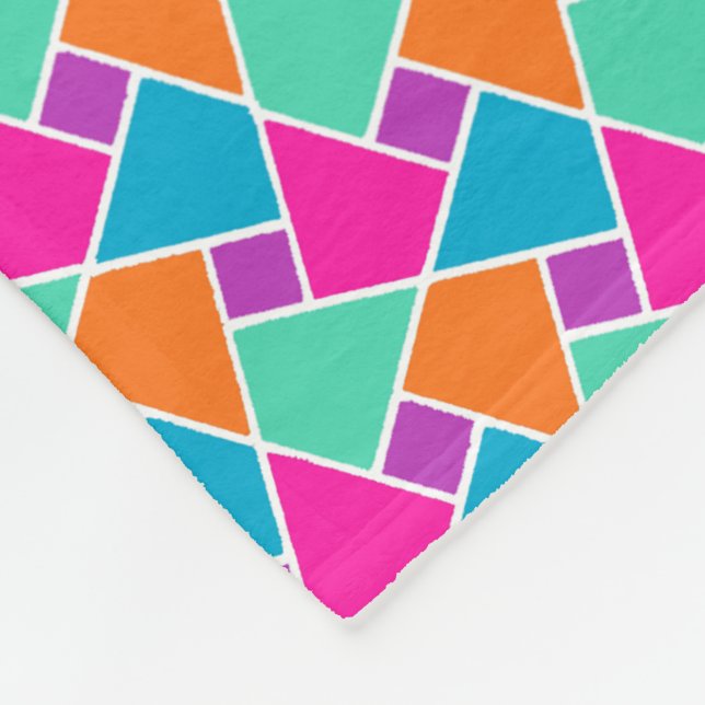 Bright Traditional Islamic Pattern Fleece Blanket (Ecke)
